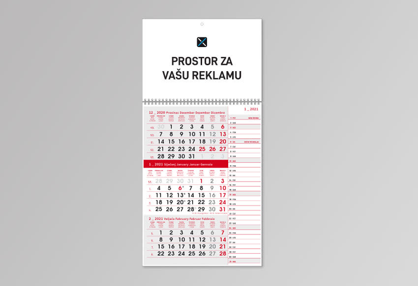 Poslovni i promotivni pokloni 2021. – kalendari i memo blokovi s reklamom