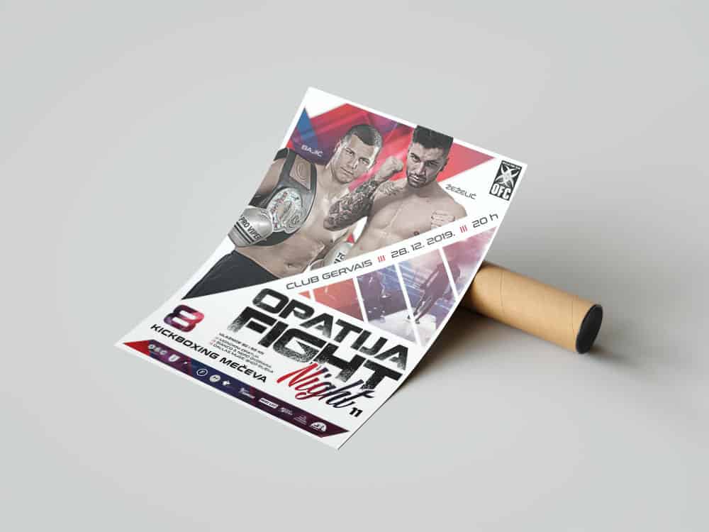 Tisak plakata Opatija Fight Night
