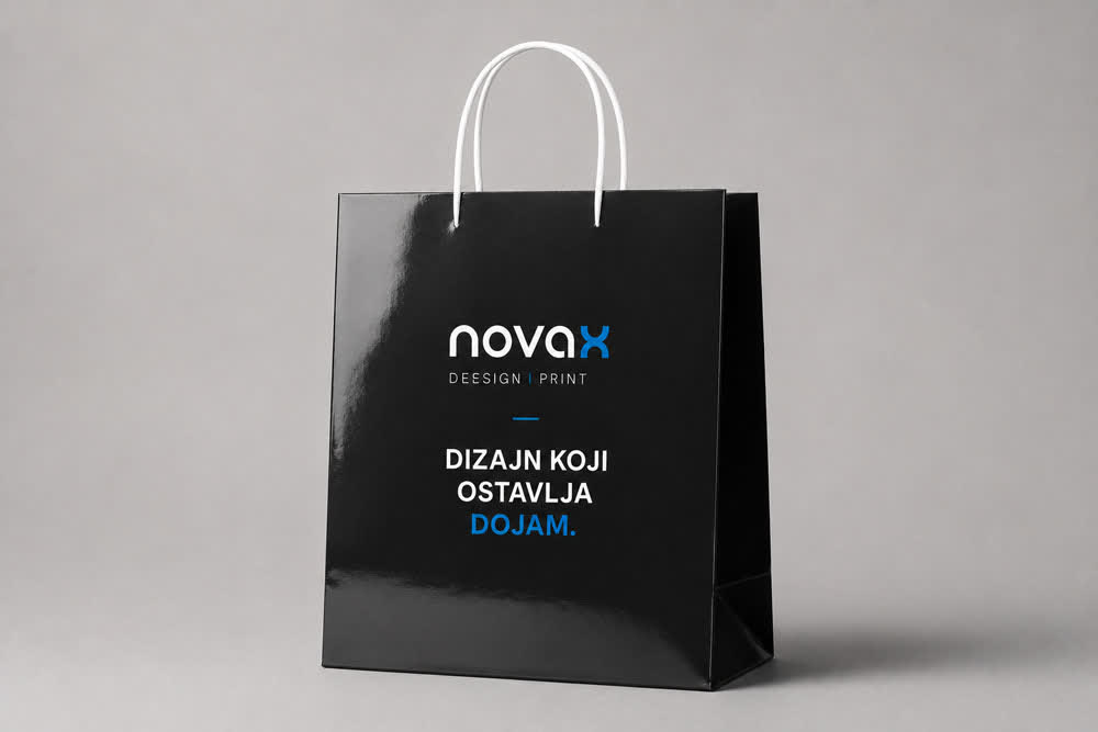 Plastificirane vrećice (sjajne) s tiskom – Novax Lovran
