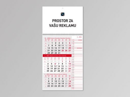 Trodijelni kalendari memo 2022.
